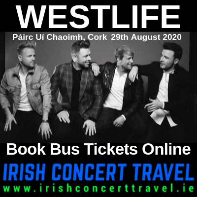 Bus to Westlife Cork 29th August 2020