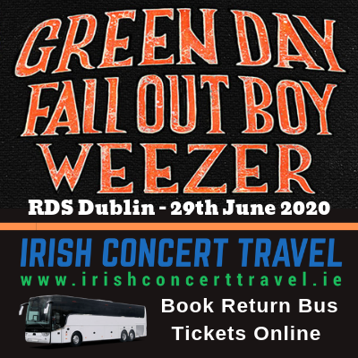 Bus to Greenday, Fall Out Boy and Weezer in the RDS 29th June 2020
