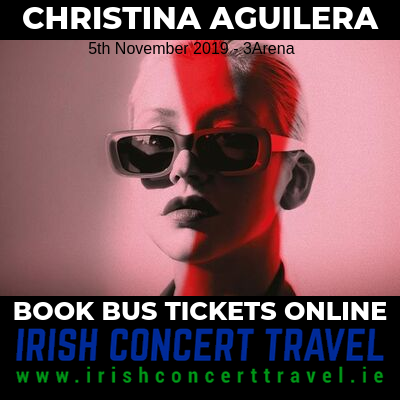 Bus to Christina Aguilera 5th November 3Arena