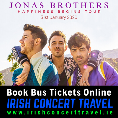 Buses to Jonas Brothers on the 31st January 2020 in the 3Arena