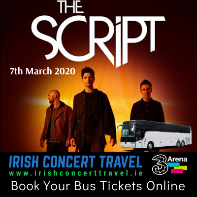 Buses to The Script in the 3Arena on the 7th March 2020