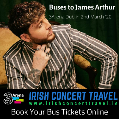 Buses to James Arthur 2nd March 2020 in the 3Arena