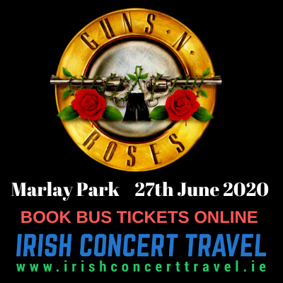 Buses Guns N Roses in Marlay Park 27th of June 2020