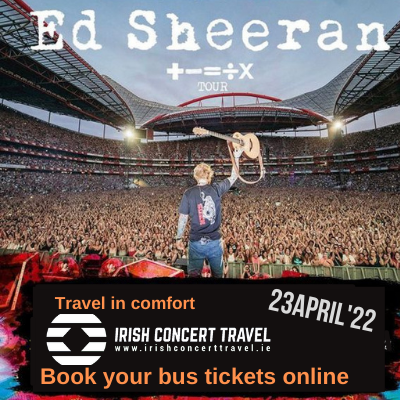 Bus to Ed Sheeran 23rd April 2022
