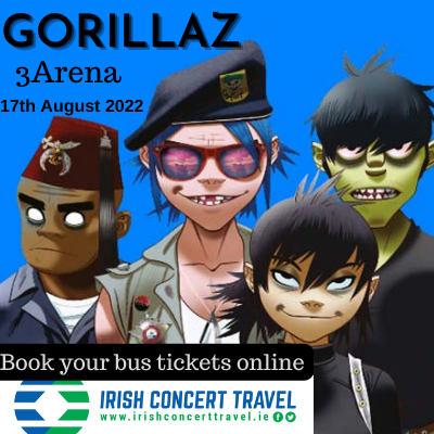 Bus to Gorillaz 3Arena 17th August 2022