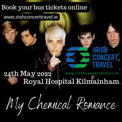 Bus to My Chemical Romance Royal Hospital Kilmainham 24th May 2022