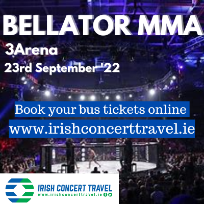 Bus to BELLATOR MMA 3Arena 23rd September 2022