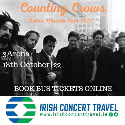 Bus to Counting Crows 3Arena 18th October 2022