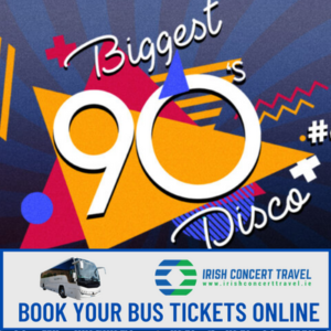 Bus to The Biggest 90's Disco 3Arena 21st October 2022